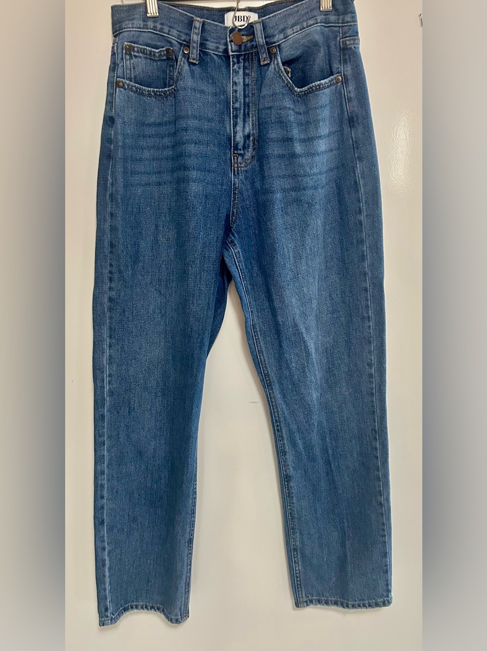JBD Jeans Womens 27 Blue High Rise Straight Leg Medium Wash Excellent Condition